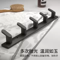 免打孔进门玄关挂衣钩古达壁挂墙壁浴室卫生间试衣间黑色挂钩衣服排钩