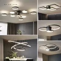 吊灯客厅灯简约现代大气 轻奢卧室古达北欧灯具组合全屋套餐