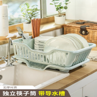 古达厨房台面碗碟沥水篮水槽置物架塑料餐具家用放碗筷滤水收纳盒碗柜