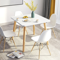 古达北欧餐桌小户型现代简约小桌子木质腿饭桌圆桌客厅家用餐桌椅组合