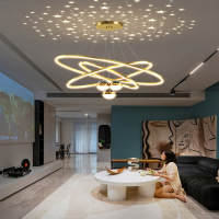 古达客厅吊灯现代简约大气满天星大厅灯轻奢卧室星空灯套餐