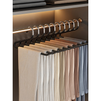 鹅型裤架家用裤夹衣架专用衣柜古达内置裤挂架收纳挂裤子