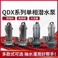 潜水泵220v高扬程家用井水农用灌溉抽水泵大流量清水泵3寸4寸