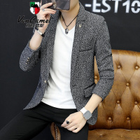 西域骆驼男装小西服男休闲西装男士西服外套男小西装单西