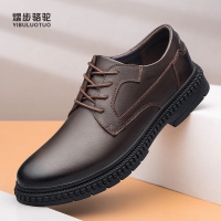 熠步骆驼男鞋女鞋工装鞋户外休闲鞋大头皮鞋低帮真皮头层