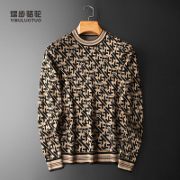 熠步骆驼男保暖羊毛衣2022冬季男士羊毛衫厚圆领针织衫毛织衫毛衣