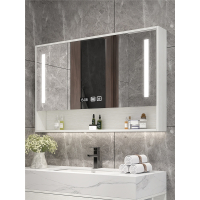 定制浴室智能镜柜单独挂墙式镜箱法耐梳妆镜卫生间洗手间镜子带置物架