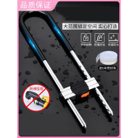 玻璃门锁u型锁双门长锁法耐大锁商铺防盗多功能锁具插锁推拉门通用型