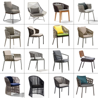 定制北欧别墅户外庭院休闲桌椅法耐茶几三件套软装阳台民宿藤椅藤编家具