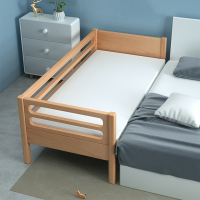 儿童床拼接床婴儿床拼接大床法耐(FANAI)加宽床榉木单人男孩宝宝床边小床