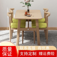 餐桌桌椅组合简约小户型4人6人吃饭法耐 (FANAI)饭桌家用长方形出租屋套装桌子
