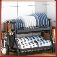 法耐厨房置物架碗碟碗盘收纳架沥水架家用多功能放碗架碗筷收纳盒碗柜