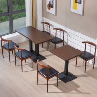 法耐快餐桌椅组合小吃面馆饭店烧烤奶茶甜品咖啡厅桌椅餐饮商用经济型