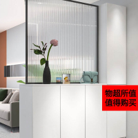 法耐入户玄关柜鞋柜一体现代简约客厅铁艺屏风置物柜玻璃间厅柜隔断柜