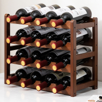 法耐红酒架子家用葡萄酒架摆件展示架酒柜置物架多瓶格子放酒简易桌面