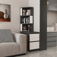 法耐角柜客厅沙发转角柜拐角落置物收纳架三角柜卧室书柜墙角窄缝边柜