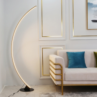 现代简约客厅温馨创意个性北欧沙发床头卧室半圆月亮钓鱼落地灯