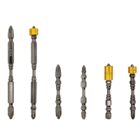 加长批头起子头十字电动螺丝刀古达性套装内六角风批批头铝磁圈