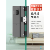 玻璃门指纹锁免开孔办公室密码锁遥控古达智能锁单双门无框门禁带考勤