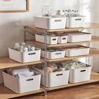 法耐(FANAI)杂物收纳筐化妆品零食桌面宿舍收纳盒家用厨房整理盒塑料储物盒子