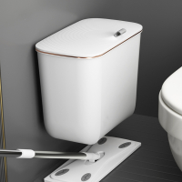 古达壁挂卫生间垃圾桶家用悬挂式厨房厕所专用带盖有盖夹缝卫生桶客厅