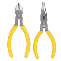 古达斜咀电子斜口钳钳手工迷你钳尖嘴钳工具平口钢丝钳饰品辅助