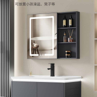 古达加厚太空铝浴室柜组合洗手盆洗脸盆柜组合卫生间洗漱台陶瓷一体盆