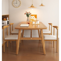 古达餐桌小户型家用现代简约长方形吃饭桌子简易出租屋餐桌椅餐饮商用