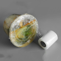 古达外卖防漏打包餐盒封口小卷保鲜膜窄条食品级缠绕密封膜封边盒