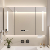 法耐(FAIAI)木智能浴室镜柜挂墙式卫生间浴室镜洗手间镜子置物架收纳储物柜