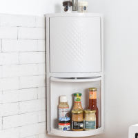 古达厨房置物架调料调味品专用储物转角柜台面壁挂三角旋转收纳架