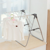 古达阳台铝制飘窗版翼型晒衣架室内小型晾衣架婴儿衣服凉衣架