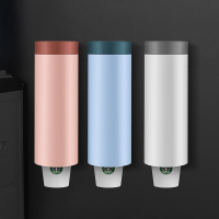 古达一次性杯子架纸杯架自动取杯器壁挂式家用水杯免打孔饮水机置物架