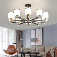 锦兆家居客厅吊灯北欧灯具现代简约大气新中式店铺商用餐厅主灯