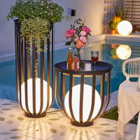 锦兆家居太阳能户外灯庭院别墅花园布置防水装饰花架灯室外落地草坪氛围灯