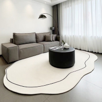 古达地毯客厅轻奢高级不规则云朵奶油异形日式卧室ins风茶几沙发地垫
