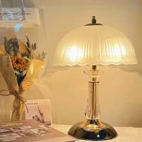 高级感家用小台灯卧室床头灯高颜值ins少女温馨浪漫主卧复古结婚