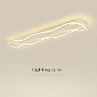 锦兆家居走廊过道灯长条衣帽间灯现代简约北欧阳台灯入户玄关波浪吸顶灯具