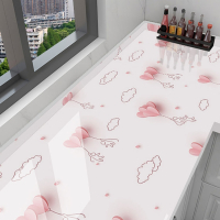 古达厨房防油贴纸橱柜用粉色防水墙纸壁纸自粘灶台台面墙贴