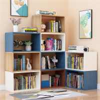 简约现代落地书架古达置物架客厅卧室家用学生组合书柜儿童简易收纳架