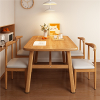 北欧餐桌家用古达小户型轻奢现代简约吃饭桌子餐饮桌椅组合出租房用