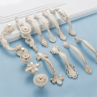 欧式风格柜门拉手象牙白柜子鞋柜抽屉橱柜衣柜门现代简约把手手柄