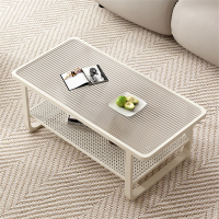 北欧奶油风钢化玻璃聚宸兴沙发茶几小户型客厅家用现代简约茶桌