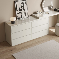 聚宸兴网红梳妆台斗柜一体意式化妆书桌主卧室现代简约床尾伸缩收纳