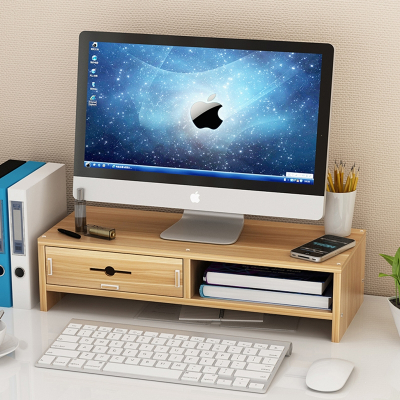 台式显示器增高架法耐笔记本电脑办公书桌架子键盘置物整理桌面收纳盒