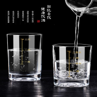 法耐(FANAI)带刻度二两白酒杯家用钢化玻璃大号分酒器酒具套装2两3两烈酒杯