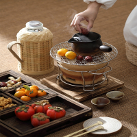 法耐陶炉炭火罐罐茶煮茶器装备一套家用室内围炉户外小茶壶网红烤红薯