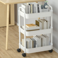 法耐(FANAI)可移动书架落地置物架家用儿童玩具收纳架小推车带轮多层简易书柜