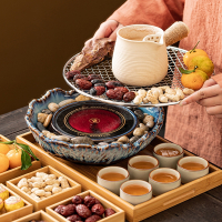 法耐(FANAI)围炉煮茶家用室内全套罐罐茶煮茶器具网红电陶炉陶壶烤奶茶壶