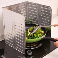 法耐(FANAI)煤气灶铝箔挡油板家用灶台隔热板挡板厨房多功能炒菜隔油板